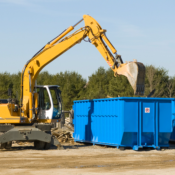 what happens if the residential dumpster is damaged or stolen during rental in Marble Hill